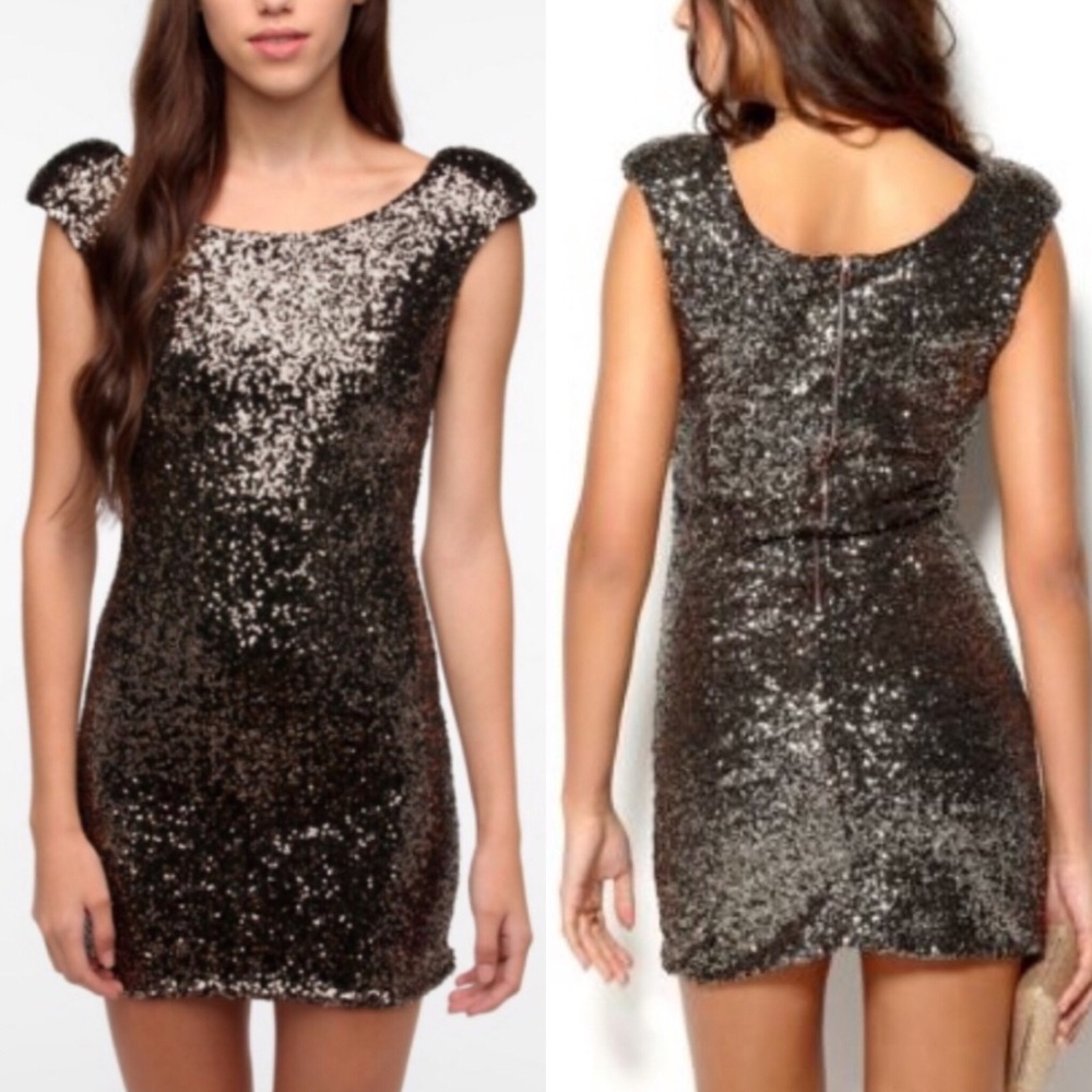 MINKPINK | Fireworks Sequin Bodycon Mini Dress EUC